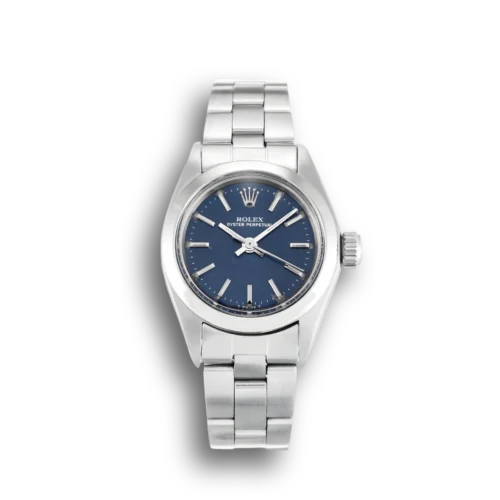 Replica Rolex Oyster Perpetual Lady 26mm Dial Blue 6718 - Best shop to buy a Fake Rolex