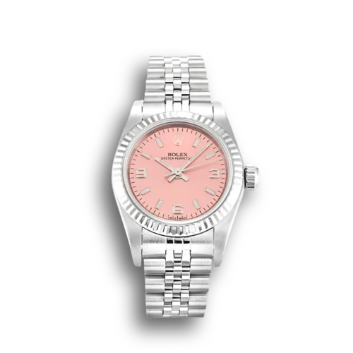 Replica Rolex Oyster Perpetual Lady 26mm Dial Salmon 76094 - Best shop to buy a Fake Rolex