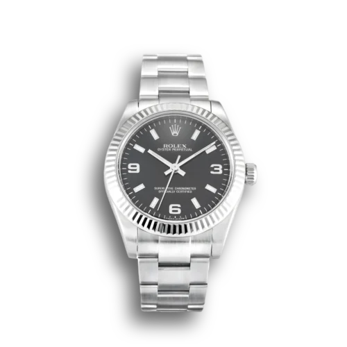 Replica Rolex Oyster Perpetual Lady 31mm Dial Black 177234 - Best shop to buy a Fake Rolex