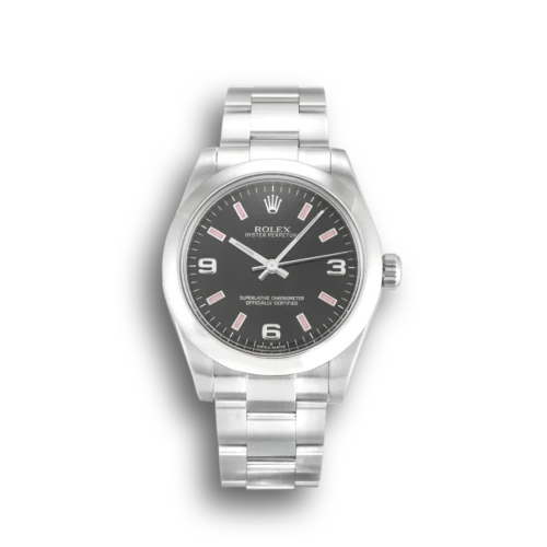 Replica Rolex Oyster Perpetual Lady Dial Black 31mm 177200 - Best shop to buy a Fake Rolex