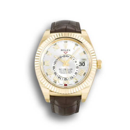 Replica Rolex Sky-Dweller 326138 42mm Silver Dial - Best shop to buy a Fake Rolex