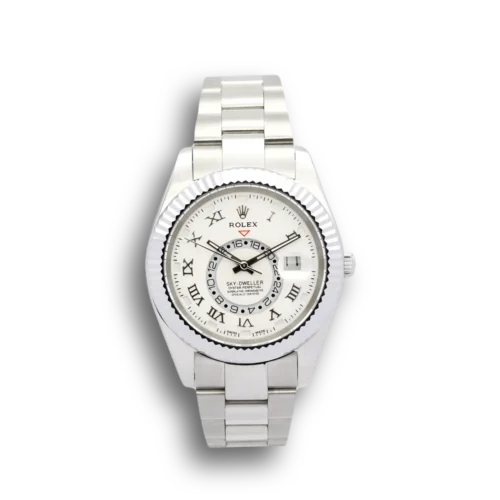 Replica Rolex Sky-Dweller 326938 42mm White Dial - Best shop to buy a Fake Rolex