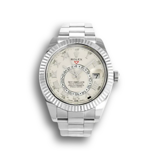 Replica Rolex Sky-Dweller 326939 42mm Silver Dial - Best shop to buy a Fake Rolex