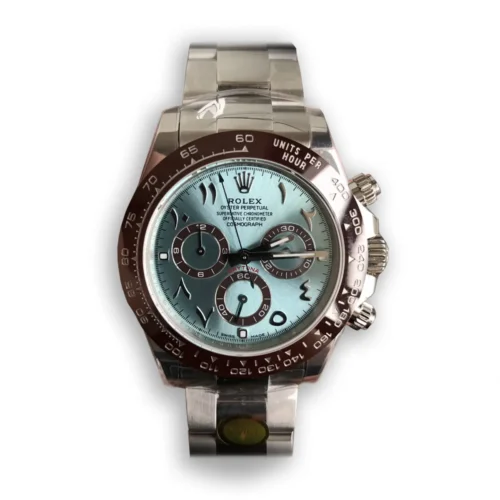 Replica Rolex Super Universe Chronograph Daytona 116506 Ice Blue Arabic Dial - Best shop to buy a Fake Rolex