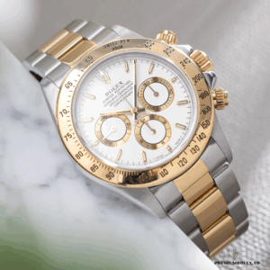 Caseback view of Rolex Daytona m116503 yellow gold replica