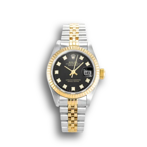 Replica Rolex Datejust 69173 26mm Black Dial - Best shop to buy a Fake Rolex