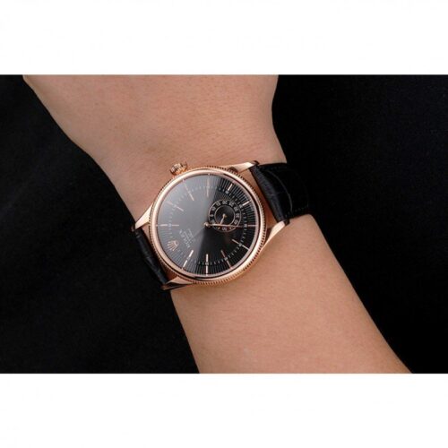 Replica Rolex Cellini 38mm Black Dial REP016792 - Best shop to buy a Fake Rolex