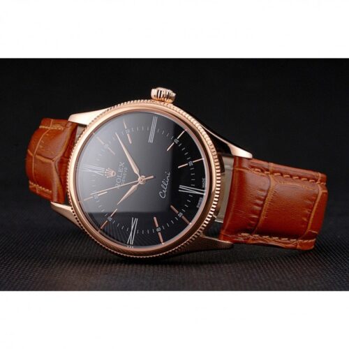 Replica Rolex Cellini 38mm Black Dial REP016794 - Best shop to buy a Fake Rolex