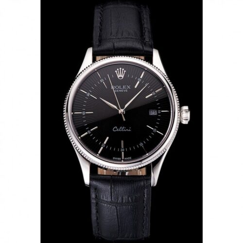 Replica Rolex Cellini 38mm Black Dial REP016796 - Best shop to buy a Fake Rolex