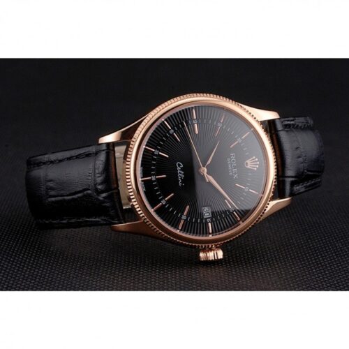 Replica Rolex Cellini 38mm Black Dial REP016799 - Best shop to buy a Fake Rolex
