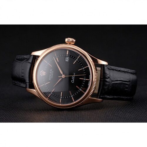 Replica Rolex Cellini 38mm Black Dial REP016799 - Best shop to buy a Fake Rolex