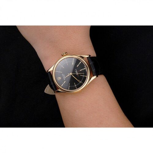 Replica Rolex Cellini 38mm Black Dial REP016803 - Best shop to buy a Fake Rolex