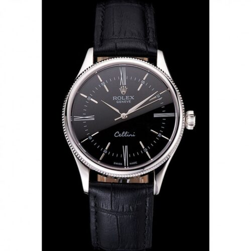 Replica Rolex Cellini 38mm Black Dial REP016804 - Best shop to buy a Fake Rolex