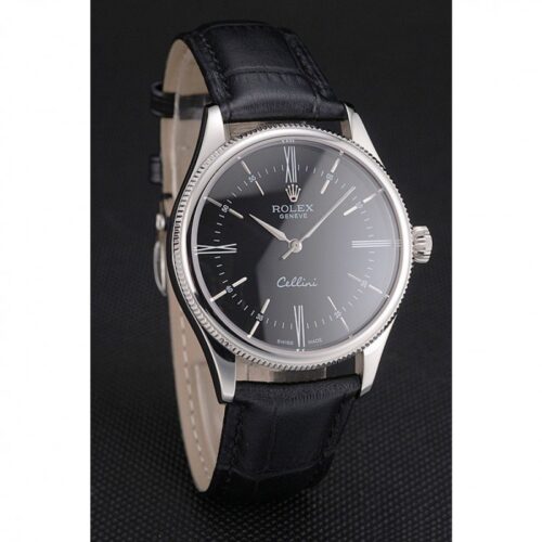 Replica Rolex Cellini 38mm Black Dial REP016804 - Best shop to buy a Fake Rolex