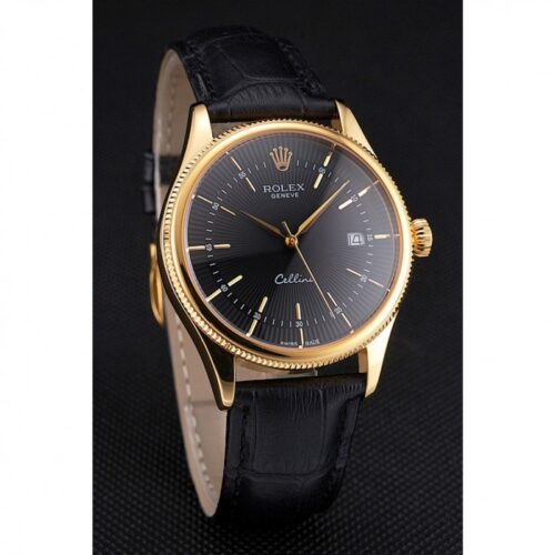 Replica Rolex Cellini 38mm Black Dial REP016807 - Best shop to buy a Fake Rolex