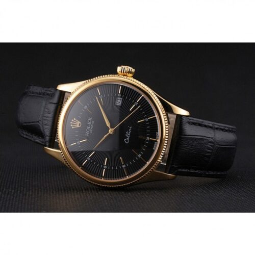 Replica Rolex Cellini 38mm Black Dial REP016807 - Best shop to buy a Fake Rolex
