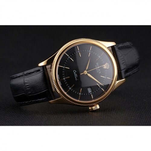 Replica Rolex Cellini 38mm Black Dial REP016807 - Best shop to buy a Fake Rolex