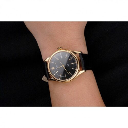 Replica Rolex Cellini 38mm Black Dial REP016807 - Best shop to buy a Fake Rolex