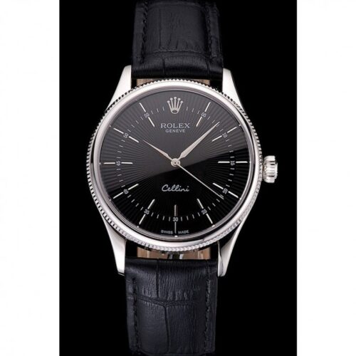 Replica Rolex Cellini 38mm Black Dial REP016809 - Best shop to buy a Fake Rolex