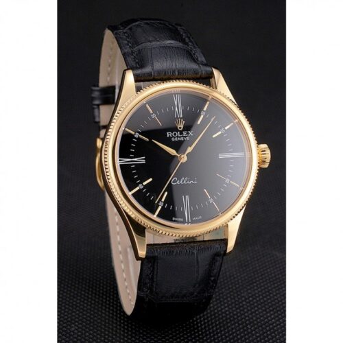 Replica Rolex Cellini 38mm Black Dial REP016814 - Best shop to buy a Fake Rolex