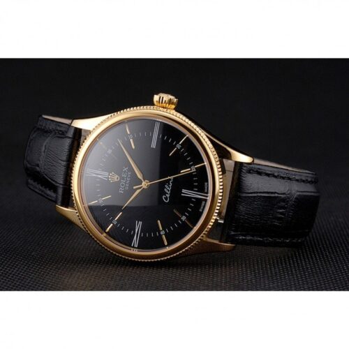 Replica Rolex Cellini 38mm Black Dial REP016814 - Best shop to buy a Fake Rolex