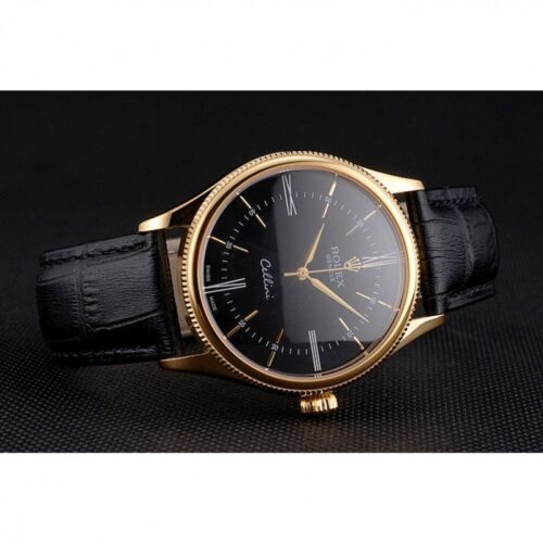 Replica Rolex Cellini 38mm Black Dial REP016814 - Best shop to buy a Fake Rolex