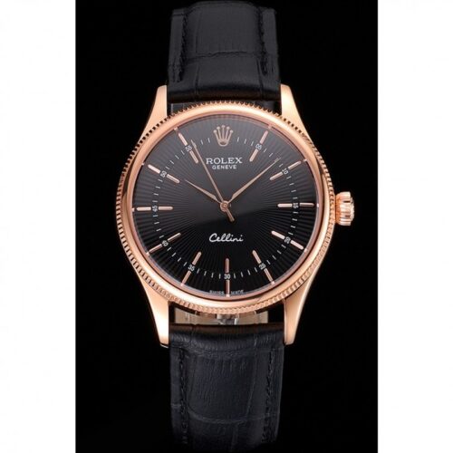 Replica Rolex Cellini 38mm Black Dial REP016815 - Best shop to buy a Fake Rolex