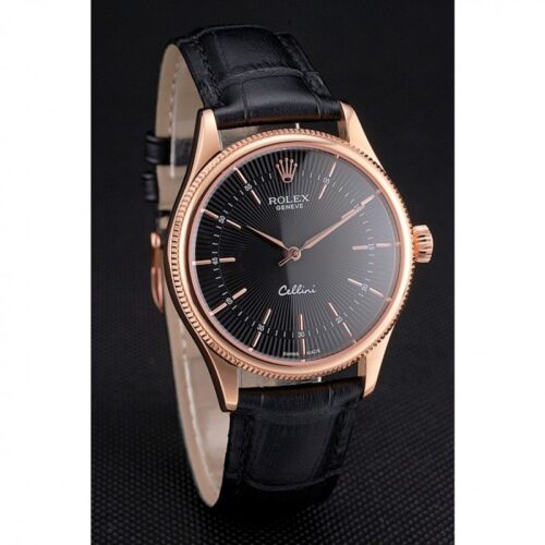 Replica Rolex Cellini 38mm Black Dial REP016815 - Best shop to buy a Fake Rolex