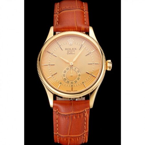 Replica Rolex Cellini 38mm Gold Dial REP016789 - Best shop to buy a Fake Rolex