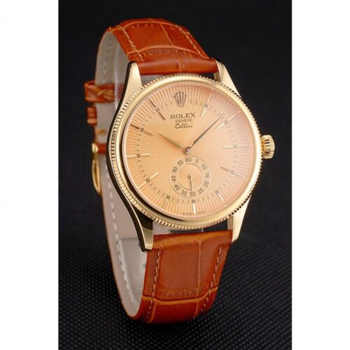 Replica Rolex Cellini 38mm Gold Dial REP016789 - Best shop to buy a Fake Rolex
