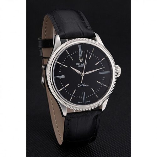 Replica Rolex Cellini 39mm Black Dial 622654 - Best shop to buy a Fake Rolex