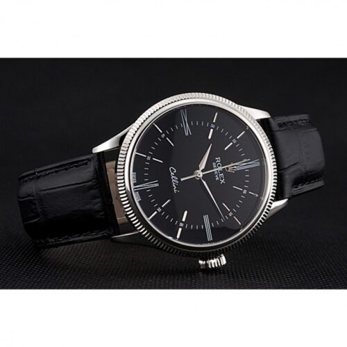 Replica Rolex Cellini 39mm Black Dial 622654 - Best shop to buy a Fake Rolex
