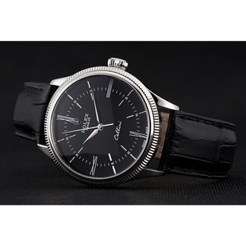 Replica Rolex Cellini 39mm Black Dial 622654 - Best shop to buy a Fake Rolex