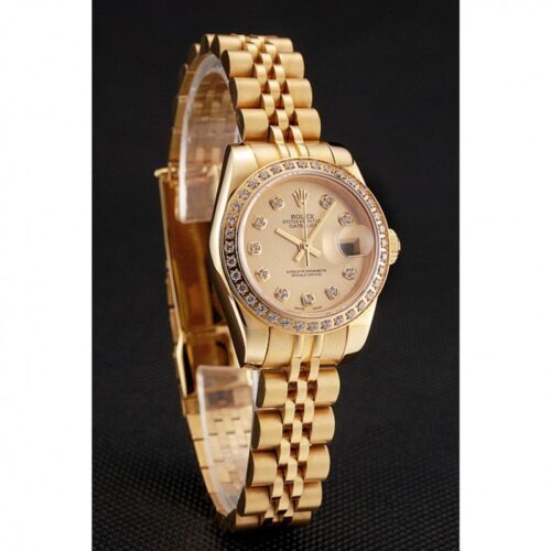 Replica Rolex Datejust 28mm Gold Dial 1454096 - Best shop to buy a Fake Rolex