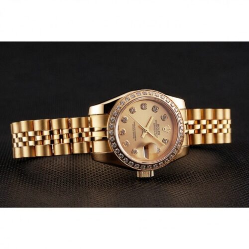 Replica Rolex Datejust 28mm Gold Dial 1454096 - Best shop to buy a Fake Rolex