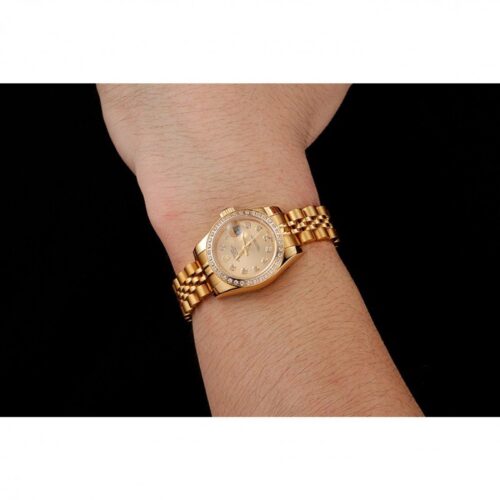 Replica Rolex Datejust 28mm Gold Dial 1454096 - Best shop to buy a Fake Rolex