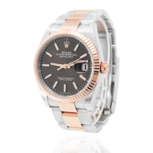 Replica Rolex Datejust 36 mm Chocolate Dial 126231 - Best shop to buy a Fake Rolex