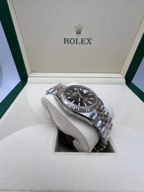 Replica Rolex Datejust 36 mm Chocolate Dial 126231 - Best shop to buy a Fake Rolex