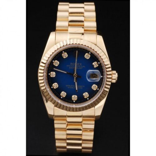 Replica Rolex Datejust 36mm Blue Dial SRL71 - Best shop to buy a Fake Rolex