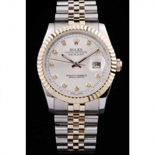 Replica Rolex Datejust 36mm White Dial SRL10 - Best shop to buy a Fake Rolex