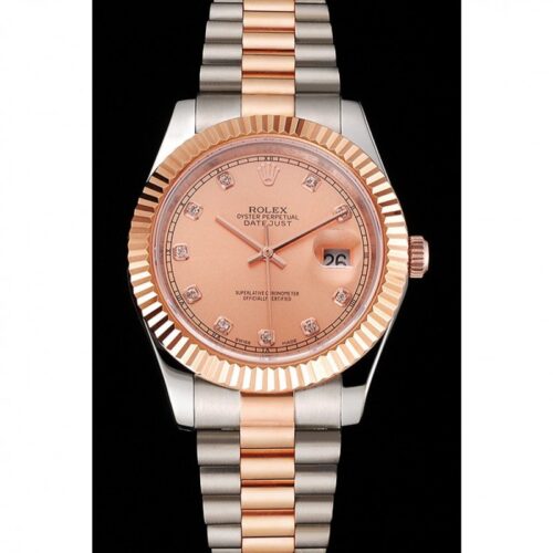 Replica Rolex Datejust 41mm Rose-Gold Dial REP016816 - Best shop to buy a Fake Rolex