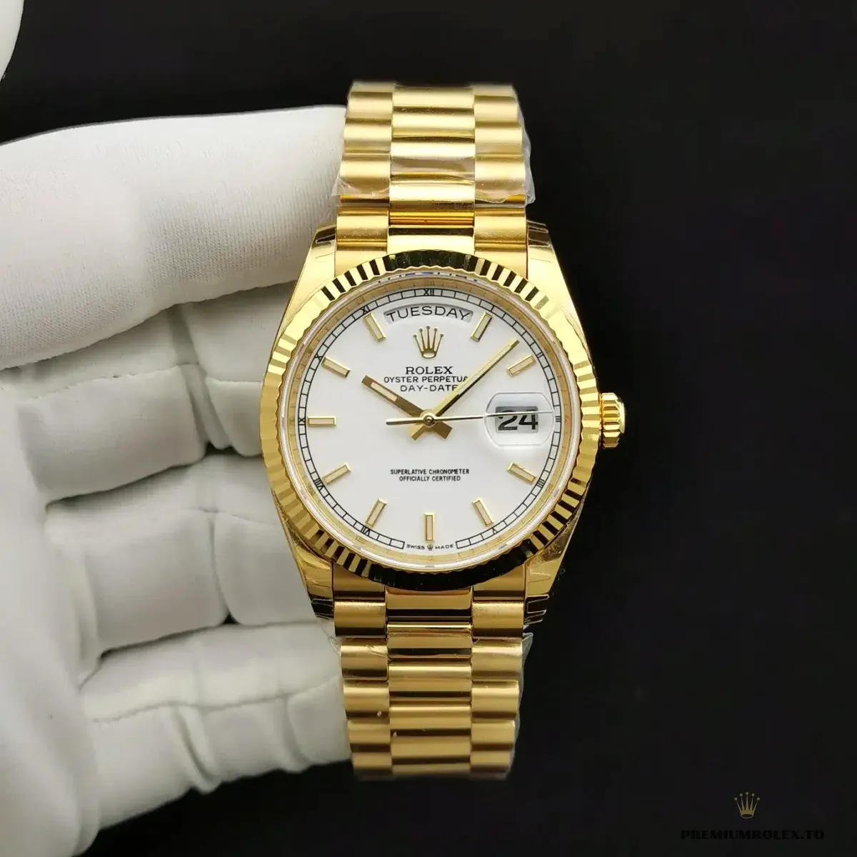Replica Rolex Day-Date 116610 36mm White Dial - Image 7