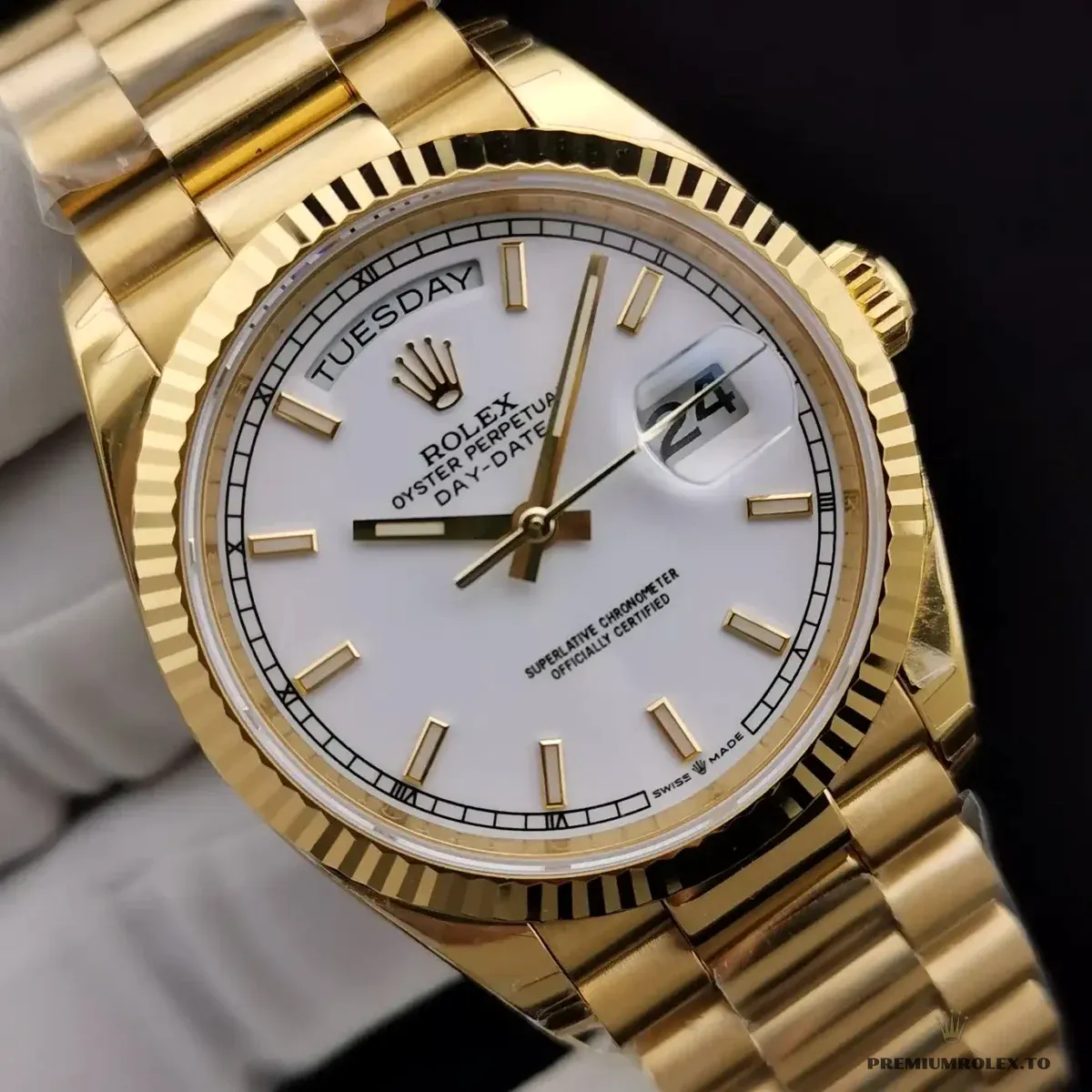 Replica Rolex Day-Date 116610 36mm White Dial - Image 9