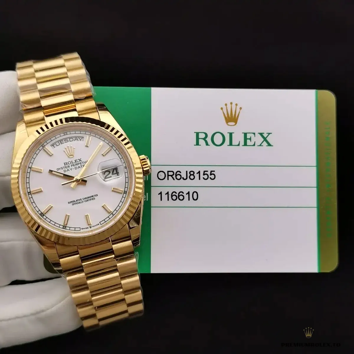 Replica Rolex Day-Date 116610 36mm White Dial - Image 5