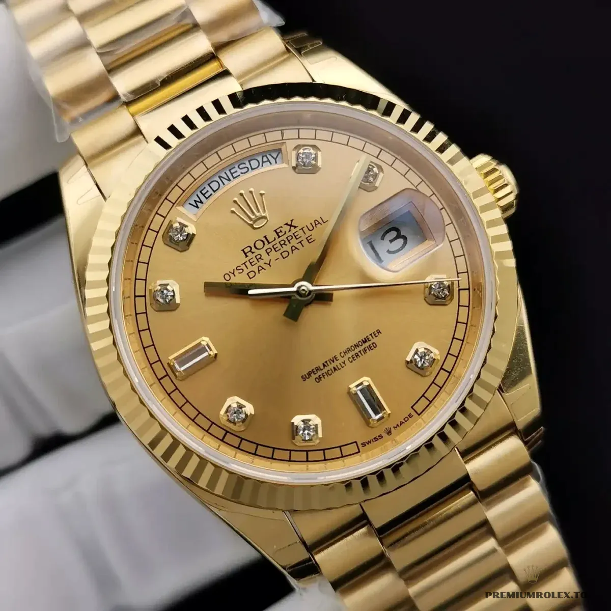 Replica Rolex Day-Date 128238 36mm Gold Dial Yellow Gold - Image 5