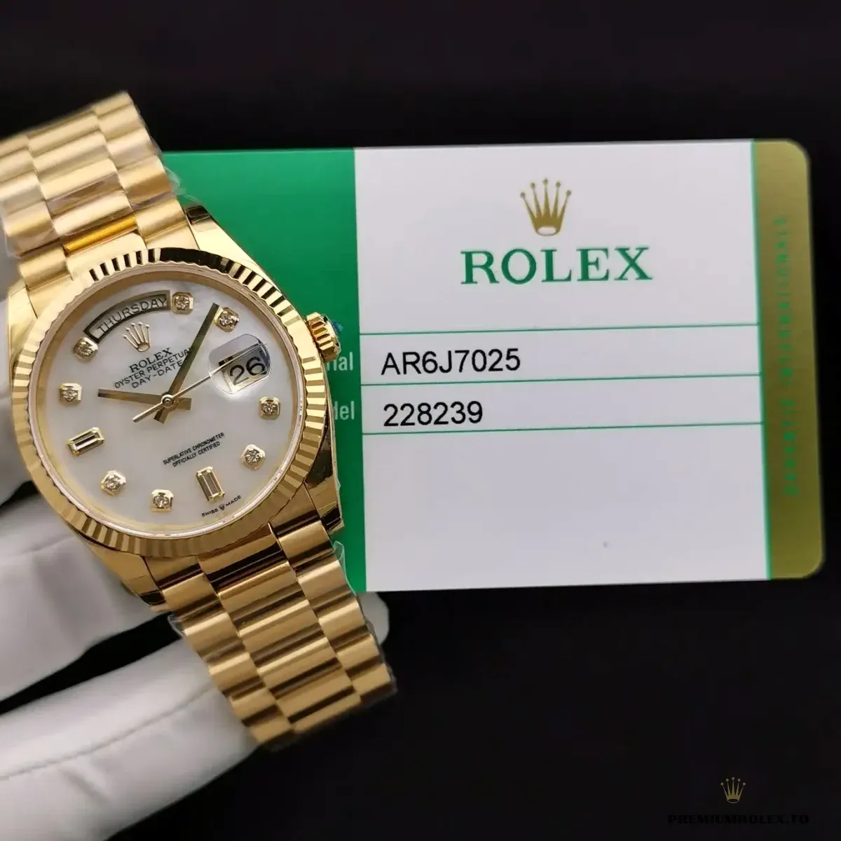 Replica Rolex Day-Date 228239 36mm Mother of Pearl Dial - Image 5