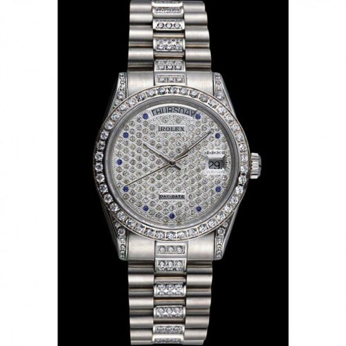 Replica Rolex Day-Date 37mm Diamond Dial 621612 - Best shop to buy a Fake Rolex