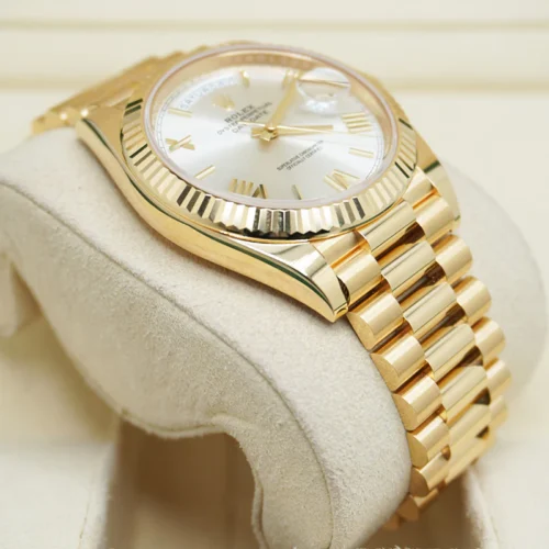 Replica Rolex Day-Date 40 mm Silver Dial 228238 - Best shop to buy a Fake Rolex