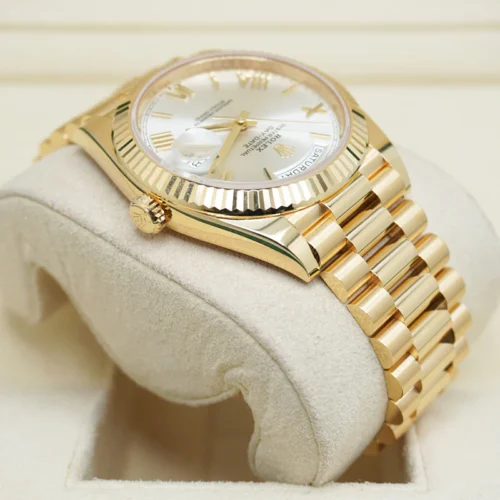 Replica Rolex Day-Date 40 mm Silver Dial 228238 - Best shop to buy a Fake Rolex