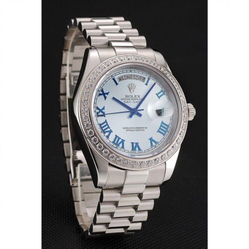 Replica Rolex Day-Date 41mm Blue Dial 1453962 - Best shop to buy a Fake Rolex